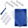 thumbnail image 4 of Kit de mini rodillo de pintura, pequeño rodillo, pincel para pintar interiores, herramienta de pintura artística para pintar esquinas, paredes y puert, 4 of 9