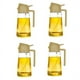 thumbnail image 1 of Dispensador de aceite para cocina, botella dispensadora de aceite y vertedor, dispensador de aceite de oliva 2 en 1, amarillo 4 piezas, 1 of 8