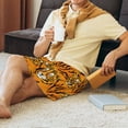 thumbnail image 3 of Wukai Tiger Men’s Short Pajama Pants With Pockets Soft Sleep Pj Shorts for Men-XX-Large, 3 of 6