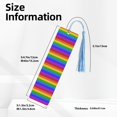 thumbnail image 3 of Kdxio Colorful Glitter Rainbow Print Metal Tassel Bookmarks,Perfect Gift for Art Lovers and Bookworms Metal Bookmarks for Women, 3 of 8
