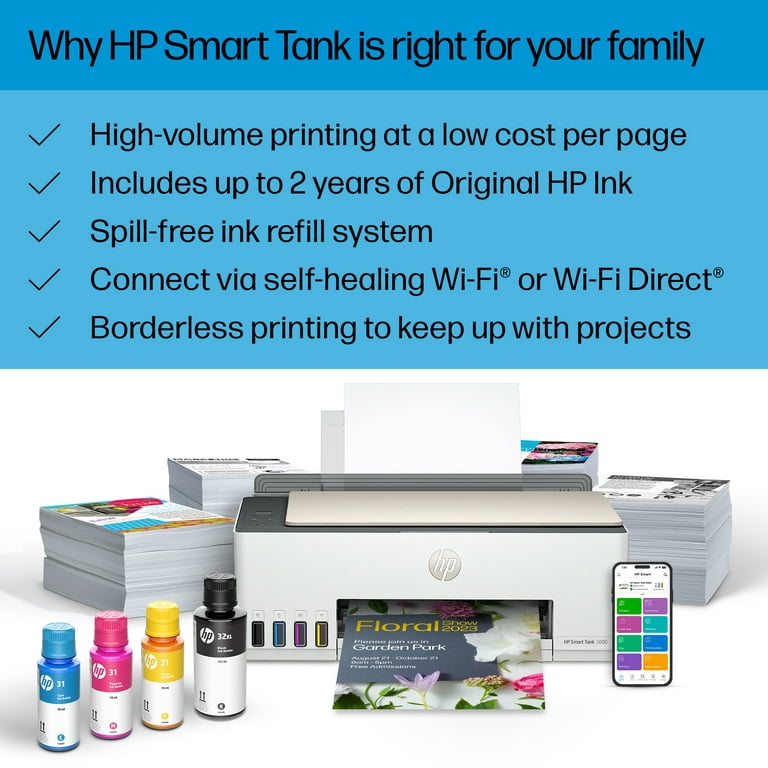 HP Smart Tank 5000 Wireless All-in-One Supertank Inkjet Printer