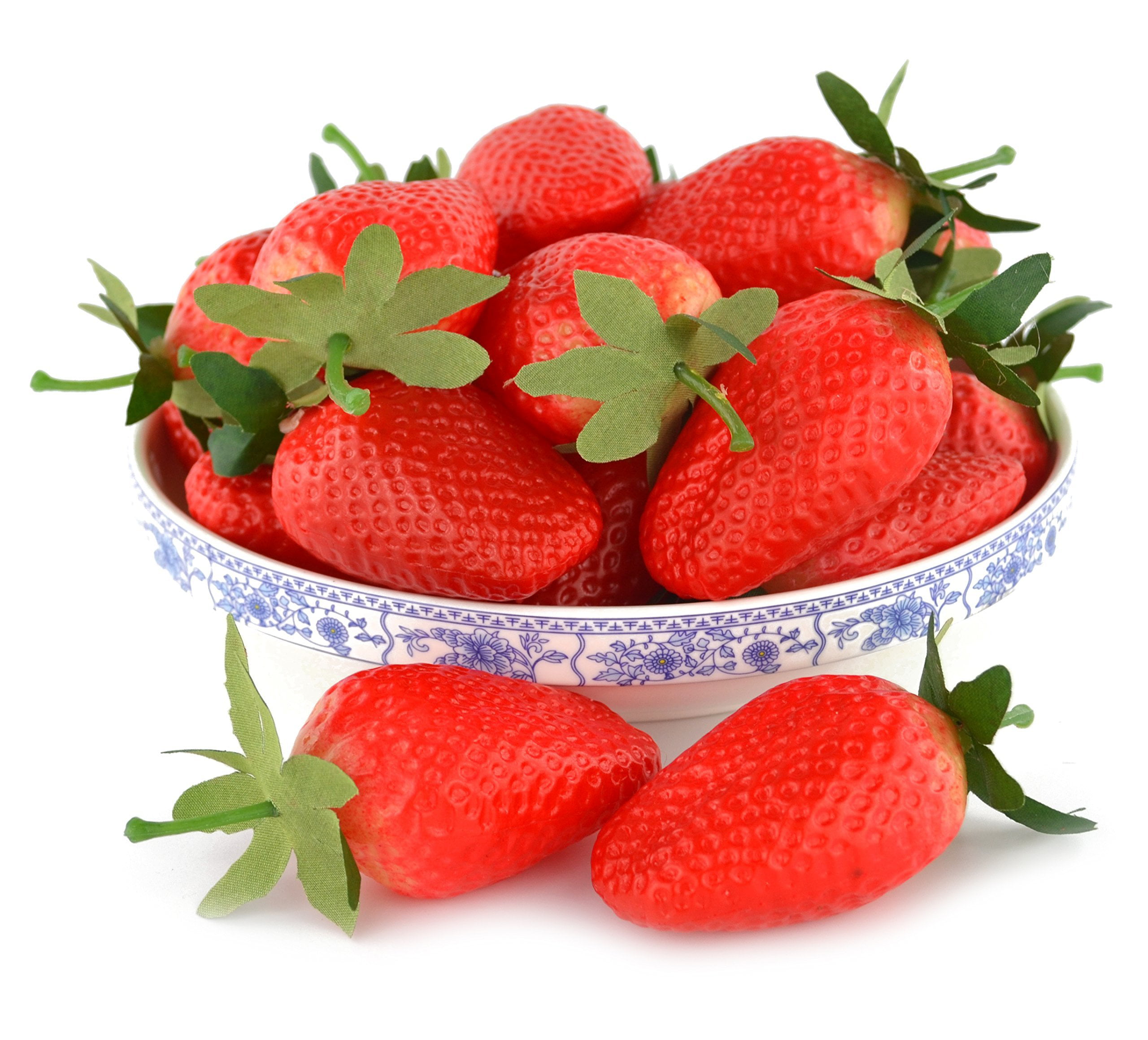 JUSTDOLIFE 24PCS Artificial Fruit Lifelike Strawberry Raspberry Fake Fruit Foam Fruit 