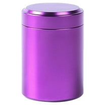 Tea Coffee Sugar Kitchen Storage Canisters Jars Pots Containers Tins - Portable Sealed Can (Purple,4.5x6.5 CM)