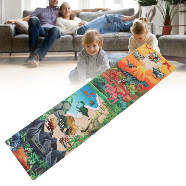 Juego de Estrategia de Curling de Mesa ANGGREK Con Patrón de Dinosaurio de Plástico Educativo