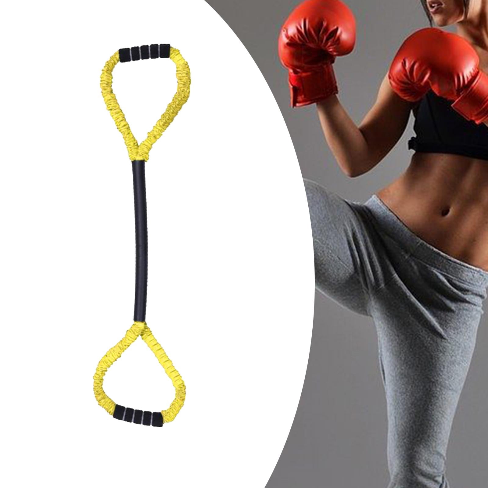 Boxing Resistance Band Elastic Resistance Bands Chest Expander for Shadow Boxing Yellow 15lb