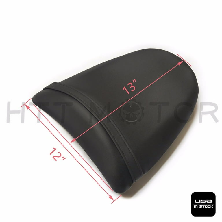 Black Leather Rear Passenger Seat – Fits Kawasaki ZX6R 2003-2004 & Z1000 2003-2006