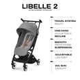 thumbnail image 5 of Cybex Libelle Lightweight pockit Travel Baby Stroller - Carry-On Compliant Compact Fold, One-Hand Adjustable Recline - Compatible with CYBEX Car Seats, Lava Grey, 5 of 5