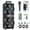 Black, variant on Portable Wireless PA Speaker with Bluetooth, Loud Sound & Subwoofer, AUX/USB/FM/Mic Input, Rechargeable Battery, LED Light, Wired Mic & Remote