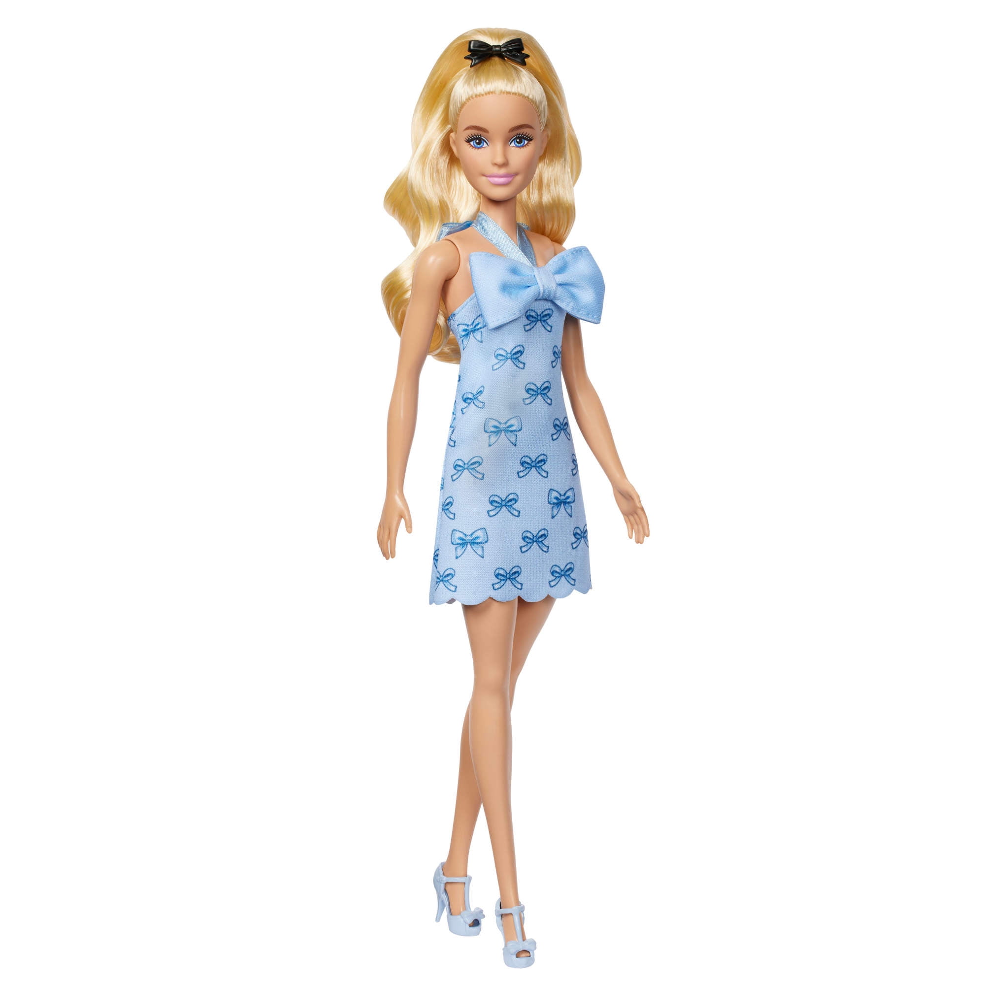 blue barbie movie dress Blue Black White Butterfly Sleeve Long Dress with High Quality Lace Black / L main image 0