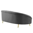 thumbnail image 4 of Modway Camber Channel Tufted Performance Velvet Sofa in Gray, 4 of 8