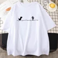 thumbnail image 2 of Mosaic Game Cactus Little Dinosaur Prints Men Cotton T-Shirts Creativity Street Funny Short Sleeve Casual All-math Mans Clothing, 2 of 6