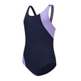 thumbnail image 6 of WQNVRNR Girls Tank One-Piece Swimsuit- Sleeveless Swim Romper Printed Training Sports Bathing Suit Dark Blue Size 8, 6 of 9