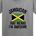thumbnail image 4 of Inktastic Jamaica Awesome Jamaican Youth T-Shirt, 4 of 5