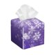 thumbnail image 1 of Balery Snowfall Sky White Purple Porta Pañuelos de Cuero con Estampado – Funda Moderna Cuadrada para Caja de Pañuelos, Dispensador 5x5x5'', 1 of 7