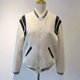 thumbnail image 3 of -Chaqueta Bomber blanca de estilo coreano para mujer, ropa de calle Preppy, chaquetas de béisbol de Tweed Vintage, moda universitaria, Otoño e Invierno, 3 of 5