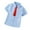 A-Blue, variant on QTBIUQ Boys Short Sleeve Dress Shirt 2-14 Years Formal Button Down School Uniform Shirt with Neck Tie Set Toddler Boy Clothes