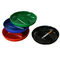 Vintage Plastic Ashtrays for Cigarettes,Ash Tray for Cigarettes,Cool Home Ashtrays Round With 7 Cigarette Ports,Creative Fireproof Melamine Ashtray,Home Office Ornaments (Multi-Color)