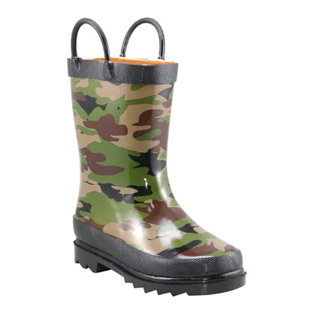 

Boys Western Chief Camo Rain Boot Camo 7 M