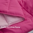 thumbnail image 3 of HIG Light Weight Down Alternative Comforter Set, Queen, Pink, Reversible, 3 of 8