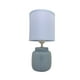 thumbnail image 1 of Lámpara De Mesa Noche Elegante De Cerámica Moderna azul Grande, 1 of 7