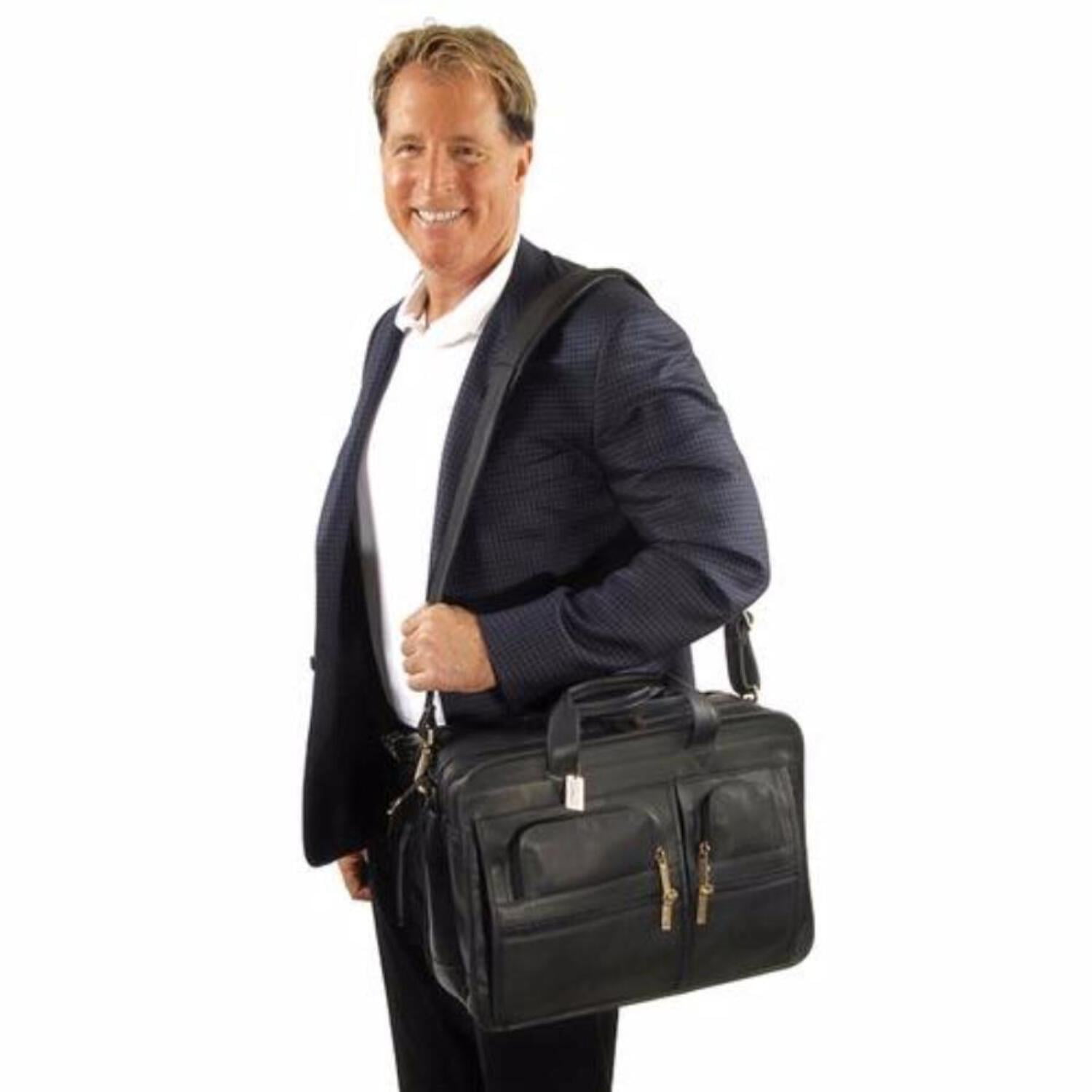 Claire Chase 151E-cafe Executive Computer Briefcase - Cafe