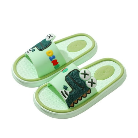 

Little Kids Toddlers Sandals Boys Girls EVA Slides Sandals Cute Dinosaur Non-Slip Shower Sandals Slip-on Beach Pool Slippers Indoor Outdoor Summer Slippers