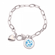 thumbnail image 1 of Universo y Alien luna Pulsera de cadena de corazón joyería encanto moda, 1 of 3