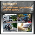 thumbnail image 6 of D0NGHOT 12V 50Ah LiFePO4 Lithium Ion Deep Cycle Marine Battery for Trolling Motor,Camping,Boat,Power Wheel Chair, 6 of 11