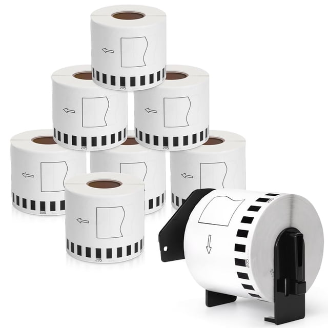 Cinta para rotular MarkDomain DK-2205, 6,2 cm x 30,5 m, 8 rollos