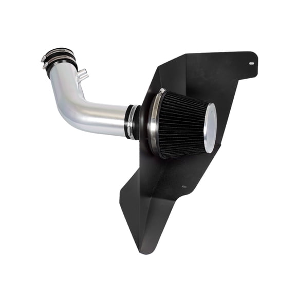 Cold Air Intake System with Heat Shield Kit   Filter Combo BLACK Compatible For 15-17 Compatible Ford Mustang 3.7L V6