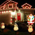 thumbnail image 4 of Luces solares de muñeco de nieve, decoraciones para exteriores, muñeco de nieve, adorno de Papá Noel, paisaje para Patio, jardín, césped, decoración, fiesta, regalos de Navidad, 4 of 4