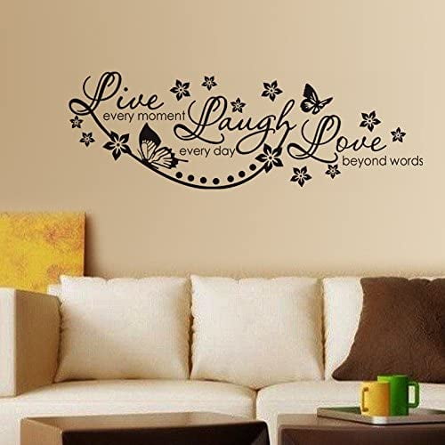 Decals Design Stickerskart Wall Stickers Live Laugh and Love Wall Quote