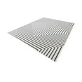 thumbnail image 4 of Unique Loom Outdoor Modern Collection Area Rug - Achromatic (2' x 3' 1" Rectangle White and Black), 4 of 11