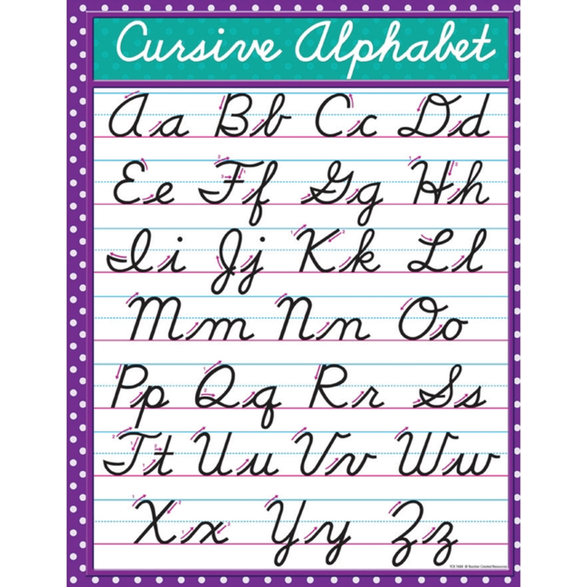Cursive Alphabet (Paperback)
