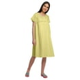 thumbnail image 4 of Moomaya Solid Round Neck Nursing Sleepwear For Women Cotton Nightdress, 4 of 6