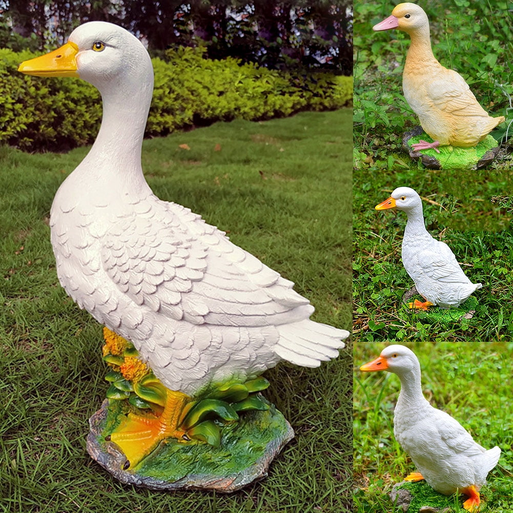 Buy HONUTIGE Crafts Artificial Duck Realistic Statues Garden Sculpture