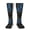 2 Black-2, variant on Womens Piano Keyboard Stave Knee High Socks Comfy Thermal Boot Long Socks