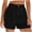 Black #12, variant on Women's Wide Leg Dress Casual Summer High Waisted Pleated Shorts with Pockets for Business Work S