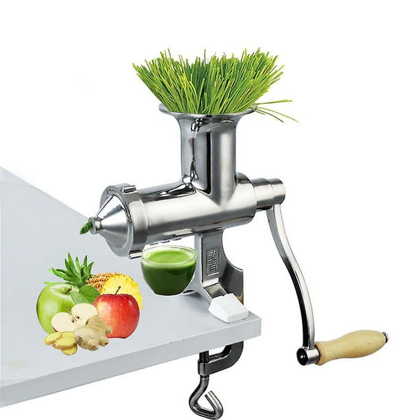 Hand stainless steel wheatgrass juicer manual auger slow squeezer fruit wheat grass vegetable orange juice extractor COSTBUY