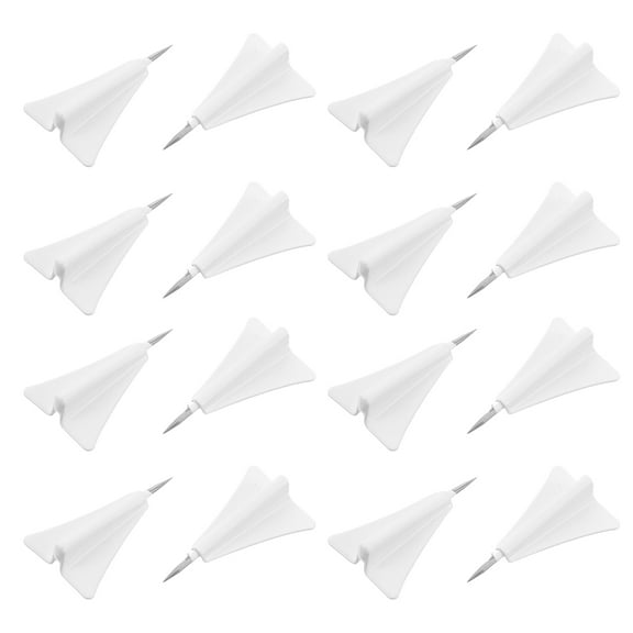 unbranded 24pcs Metal Airplane Shaped Pushpins Cute And Decorative Thumb Tacks For Bulletin Board Practical Push Pins For Map And Wall Decor