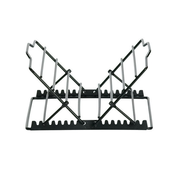 Asador Harold Import de metal, ajustable, antiadherente, gris