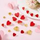 thumbnail image 4 of 20 unidades de pines de solapa con forma de corazón en 2 tamaños, de aleación roja esmaltada. Broches de corazón 3D con forma de corazón para decorar mochilas y ropa., 4 of 7