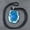 Blue, variant on Natural Rope Wrap Agate Slice Colorful Stone Crystal Necklace Irregular Pendant-White