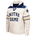 thumbnail image 2 of Men's Colosseum Cream Notre Dame Fighting Irish 2.0 Lace-Up Pullover Hoodie, 2 of 4