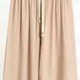 thumbnail image 5 of Vrorvz Plus Size Wide Leg Pants for Womens Drawstring Elastic Waist Palazzo Lounge Pant with Pockets 3X-5X, 5 of 5