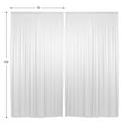 thumbnail image 7 of Lann's Linens Set of 2 Photography Backdrop Curtains, 5ft x 10ft White Wedding Photo Background, 7 of 7