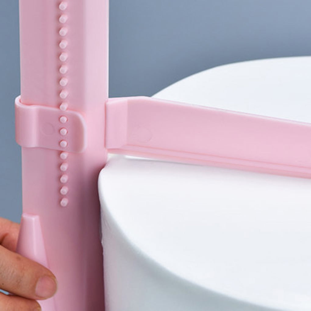 Pink Adjustable Fondant Cake Scraper Edges Smoother Piping Cream Spatula Tool 