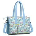 thumbnail image 2 of Teacher Tote Bag,Fairy Tale Princess Castle Pattern Teacher Utility Tote Bag,Large Work Tote Bags for Women with Multiple Pockets,Top Zipper Closure,13.8x10.6x6.7 Inch, 2 of 5