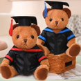 thumbnail image 2 of Peluche de Dr. Bear de alta calidad, 2 tamaños, suave, kawaii, regalo de graduación para niños y niñas., 2 of 6