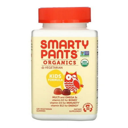 SmartyPants Organics Kids Formula, Cherry and Mixed Berry Vegetarian Gummies, 120 Ea, 3 Pack